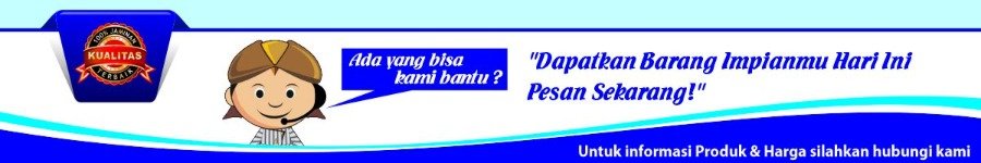 Banner Karyamedia Souvenir Biru