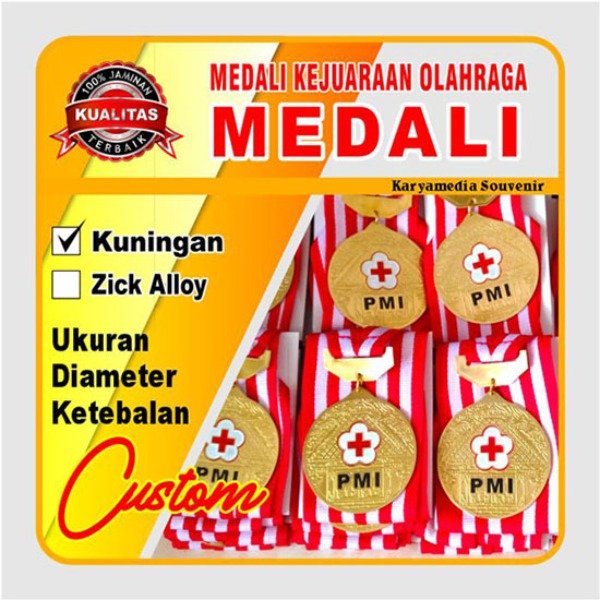 Gambar medali olahraga vintage