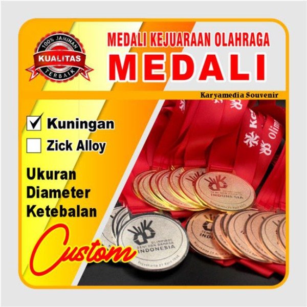 Gambar medali untuk cabang olahraga spesifik