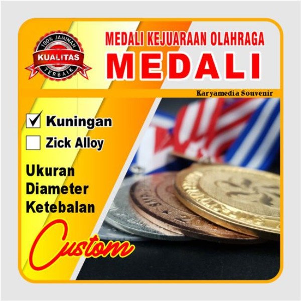 Gambar medali olahraga kompetisi lokal
